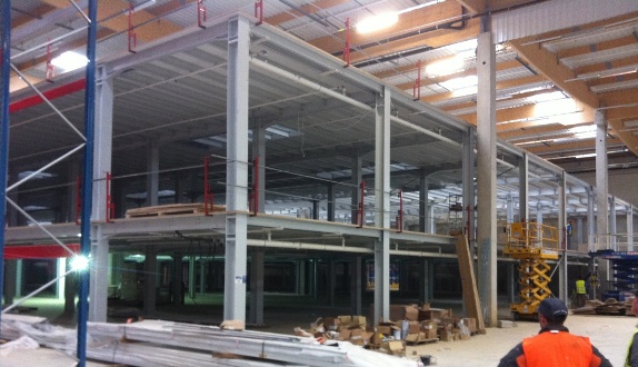 Plateforme de stockage - structure sans croisillon ni jambe de force - profil à chaud - respect des normes_0