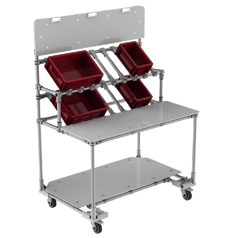 Poste d'emballage mobile réglable_0