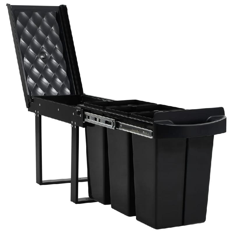 Poubelle amovible de cuisine - Fermeture en douceur - 36 litres - 02_0006108_0