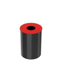 Rossignol - Poubelle de tri ouverture calibrée 30L NEOTRI - rouge - rouge métal 52297_0