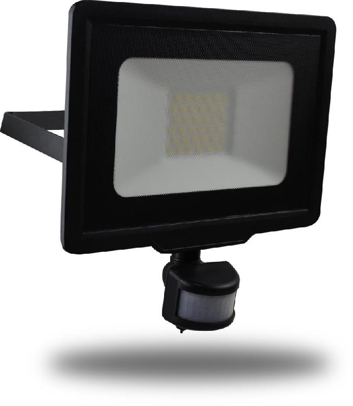 Projecteur mural kreon 30w 2550lm - detecteur de mouvement - noir_0