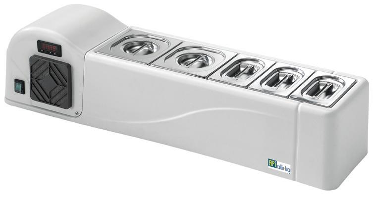 Saladette réfrigérée à poser blanche commandes digitales avec 4 bac... - PPR4/6_0