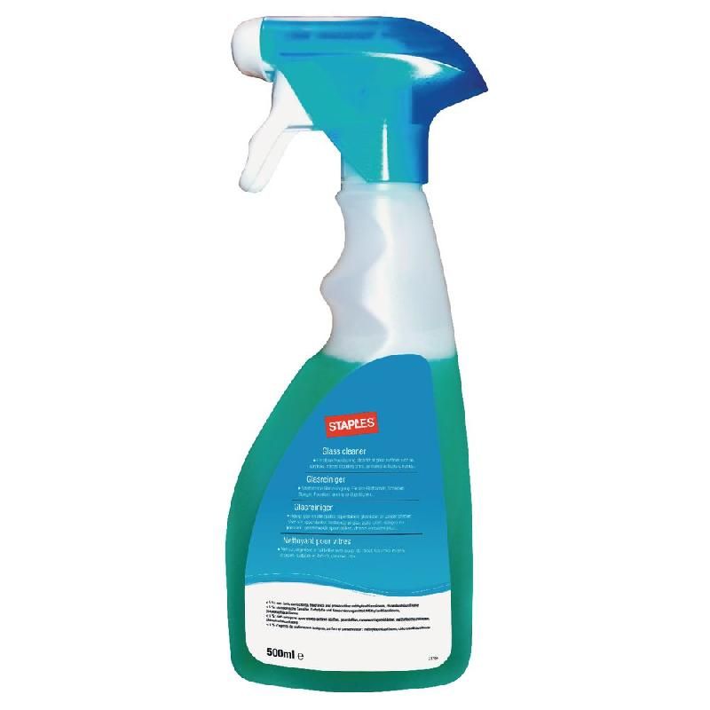 STAPLES FLACON NETTOYANT POUR VITRES STAPLES 500 ML (PRIX À L'UNITÉ)