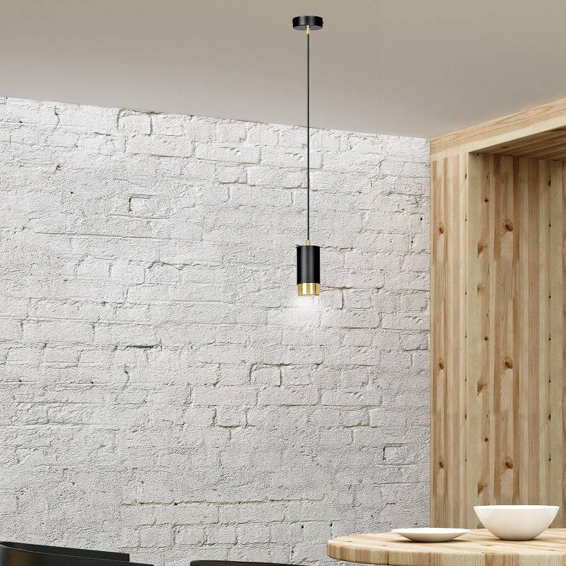 EMIBIG LIGHTING SUSPENSION COURTE KUMO, NOIRE/DORÉE 1 LAMPE