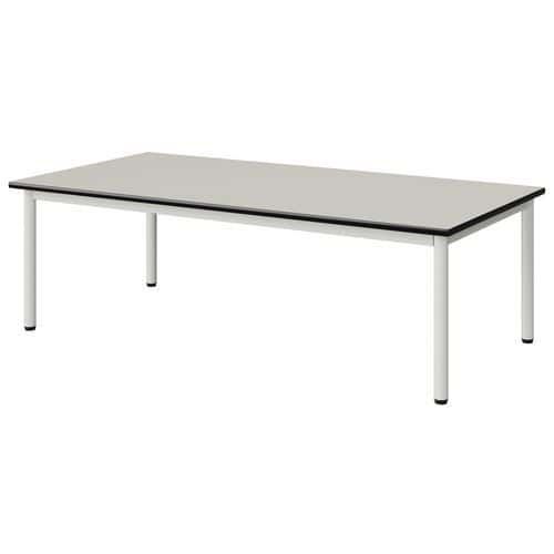 TABLE MALIBU 160X80 T1 4P ST ANTIB BLC SE W911/NOIR BLC 9016