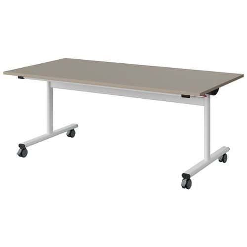 TABLE MALIBU RAB. 160X80 T4 DL STRA ABS GRIS U727/BLC 9016