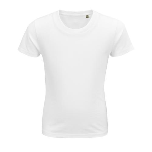 TEE-SHIRT PERSONNALISABLE ENFANT COTON ORGANIQUE BIO JERSEY 175 BLANC