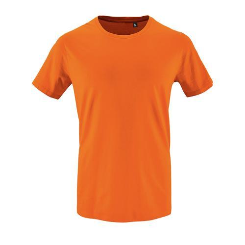 TEE-SHIRT PERSONNALISABLE HOMME EN COTON ORGANIQUE BIO ORANGE