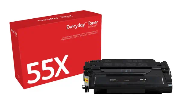 Toner Everyday¢ _OEM_NAME_ Noir de Xerox compatible avec HP 55X (CE255X), Grande capacité_0