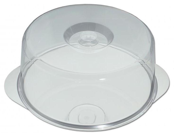 TRÈS GRAND PLATEAU À TARTE AVEC CLOCHE INCASSABLE