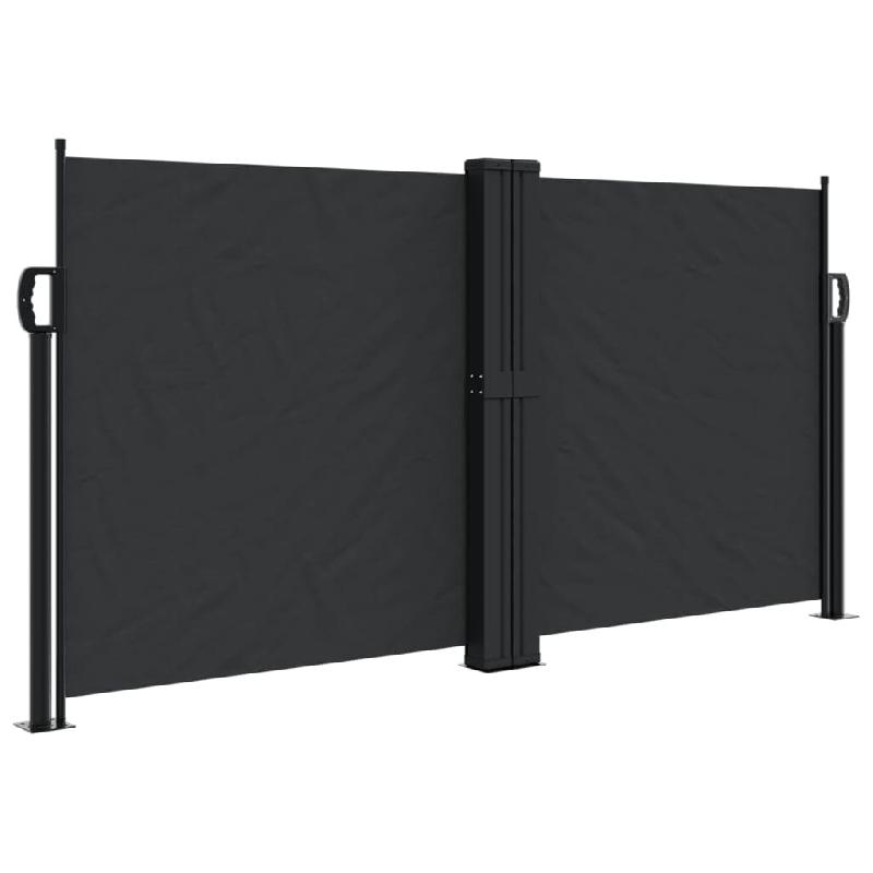 VidaXL Auvent latéral rétractable noir 120x1000 cm Modèle Boréal Horizon Élite - 4004699_0