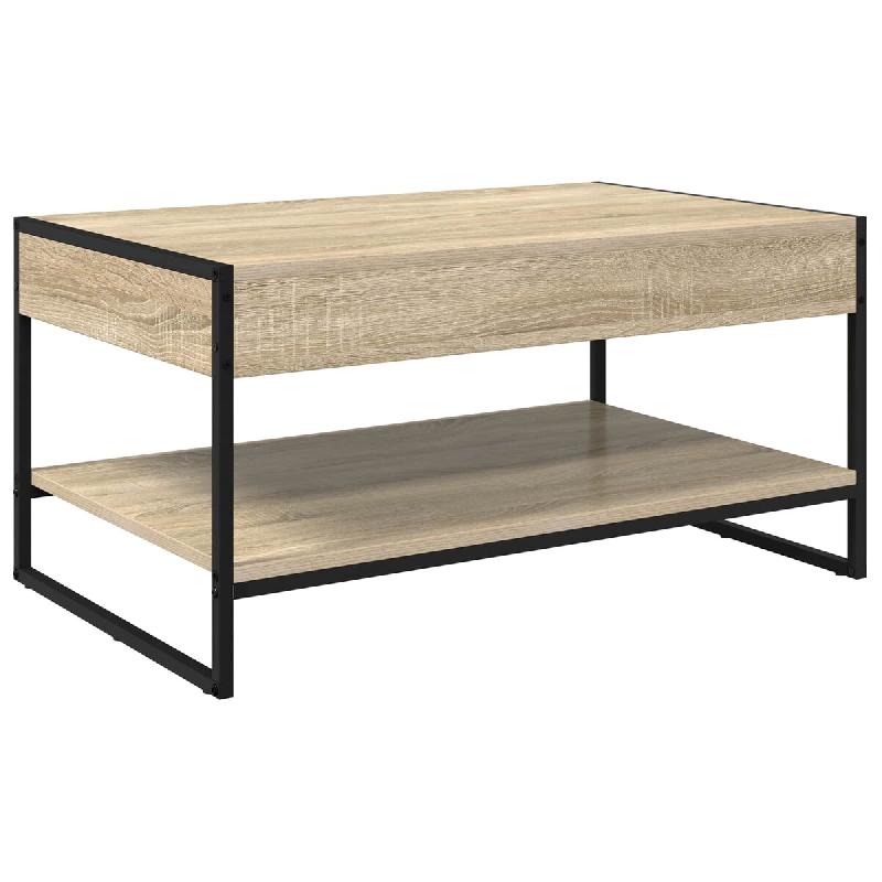 VidaXL Table basse Sonoma 80 x 50 x 40 cm Bois d'ingénierie Modèle Helios - 886439_0