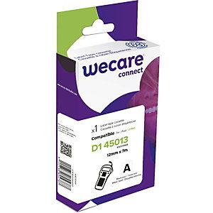 Wecare Ruban D1 12 mm compatible Dymo 45013 S0720530 écriture noire sur fond blanc_0