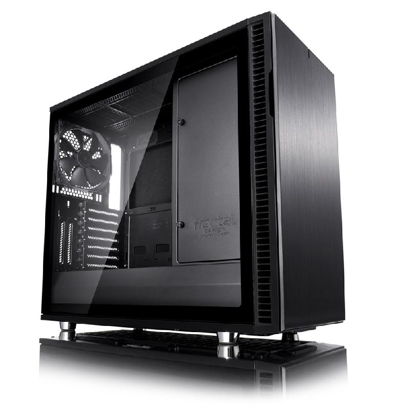 Boîtier PC industriel Fractal Design Define R6 USB-C-TG - Aluminium, acier et verre trempé - Format bureau - Noir_0