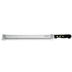 Au Nain Couteau saumon/ jambon lame alvéolée inox 40cm,avec barrette réglable. - marron 140.55.01_0