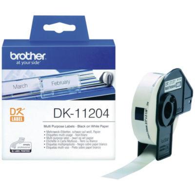 Brother Rouleaux d'étiquettes Brother - Multi-usage - Modèles DK11204  - pour imprimante QL - 400 étiquettes - rouleau 400 unités_0