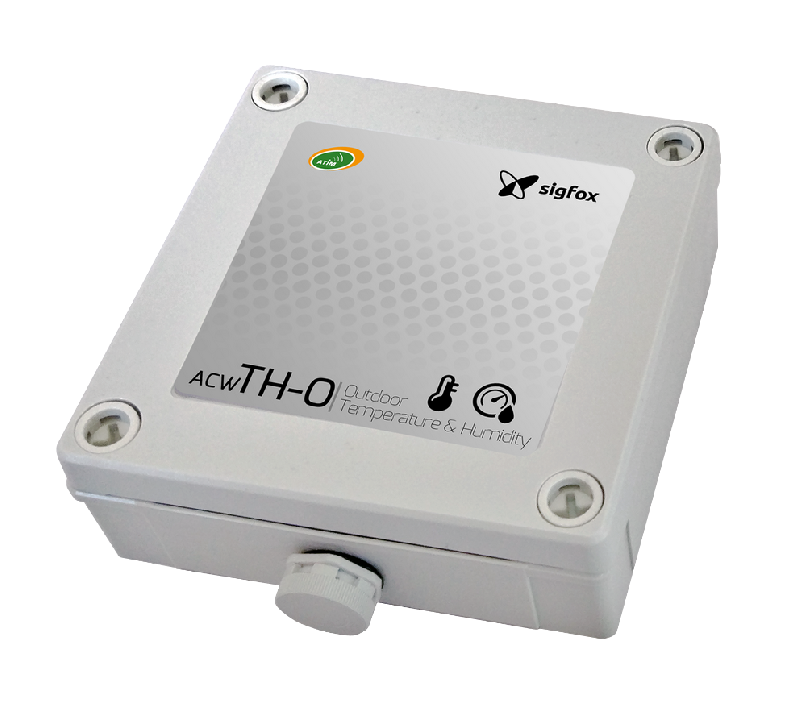 Capteur Sigfox ACW-SF8-TH-O - Température et hygrométrie extérieures - IP66 - Fixation murale - Autonomie prolongée_0