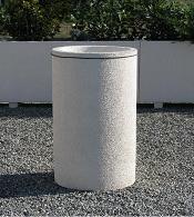 Corbeille en béton 150 litres - Demeter 60 - Revêtement hydrofuge et antigraffiti en option_0