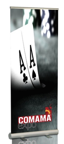 Enrouleur Lux 80x205 cm - Aluminium gris - Impression numérique HD sur bâche M1 - Visuel interchangeable_0