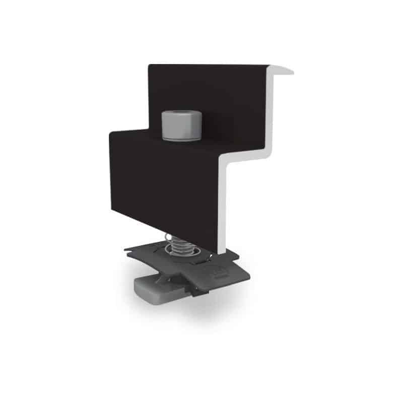 Étrier final 30-50 mm en aluminium K2 Systems - fixation Mini Rail pour tôles trapézoïdales_1