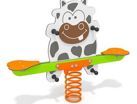 Jeu ressort double vache pour aire de jeux pour enfant 5034_0
