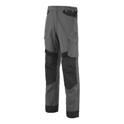Lafont - Pantalon de travail avec poches volantes ROTOR Gris / Noir Taille 56 - 56 gris 3609705792646_0