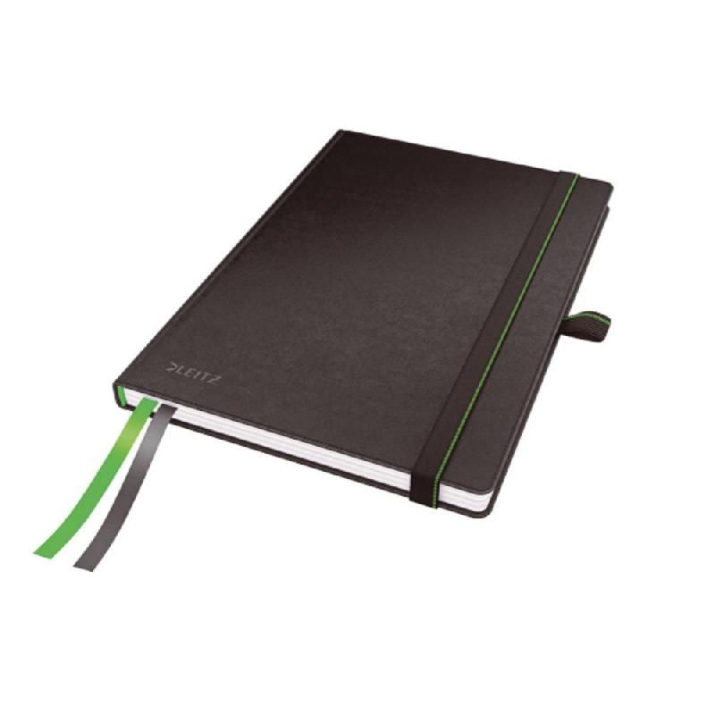 LEITZ CARNET BROCHÉ COMPLETE - FORMAT A5 (96 G/M2) - 80 PAGES LIGNÉES - COULEUR NOIR