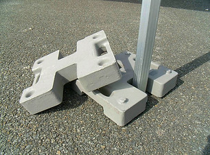 Masse en acier empilable pour juxtaposition de 2 stands - Lestage 20kg - REF2190020_0