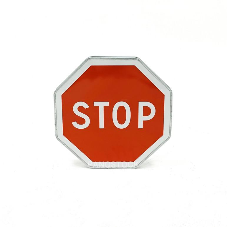 Panneau routier AB4 STOP - acier galvanisé, rétro-réfléchissant classe 1 et 2, normes NF et ASCQUER_0