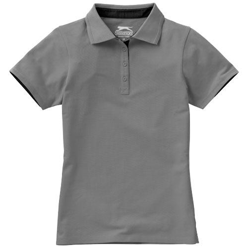 Polo femme Hacker 33097902 - col côtelé avec tipping en relief - maille piquée 100% coton 220 g/m²_0