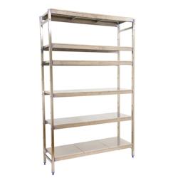 SimonRack Étagère en acier inoxyable initiel SIMONINOX 6 plateaux 2000x3290x400 mm (haut x largeur x profondeur) - 8425437073991_0