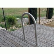 Support vélo en inox 304 ou 316L - tube Ø60mm - largeur 600mm - hauteur 1000mm_0
