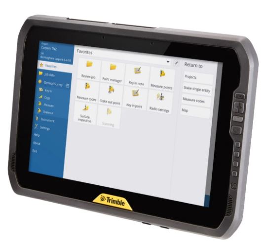 Tablette performante, maniable, intelligente pour  les travaux sur terrain - trimble t100_0