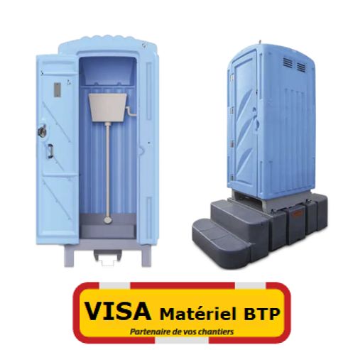 Toilette raccordable à la Turque - Système de chasse d'eau en hauteur - Réservoir eaux usées 130L_0