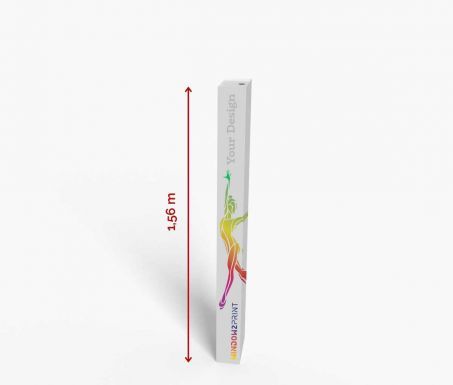Totem rectangulaire - Window 2 Print - 26,6 x 13,4 x 156 cm - Carton solide, impression UV semi-mate_0
