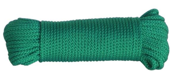 Tresse verte en polypropylène - Ø 3 mm x 20 m - Corde de levage_0
