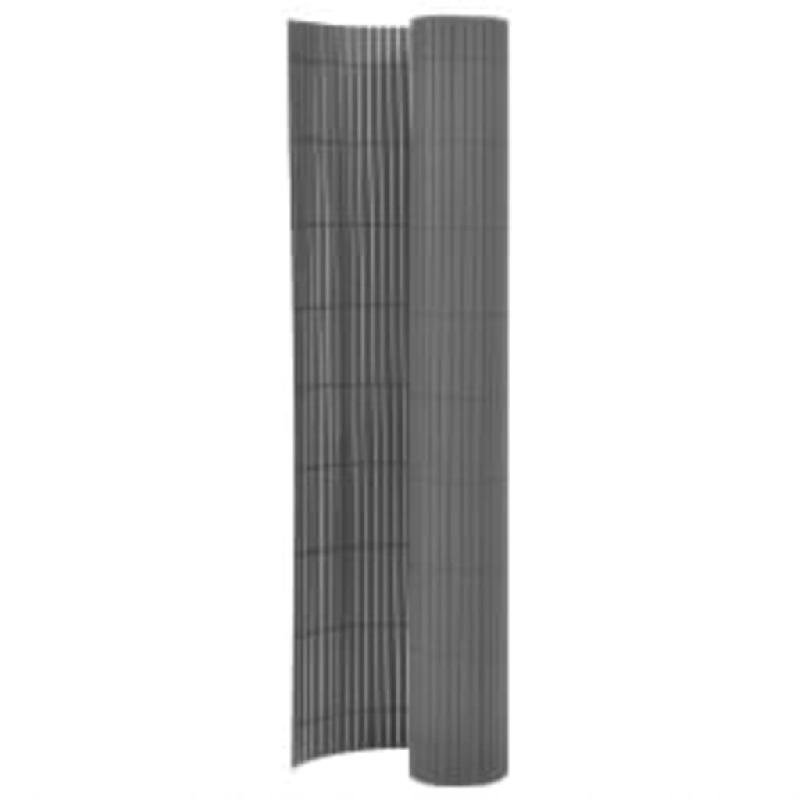 Vidaxl clôture de jardin double face 110x500 cm gris 317165_0