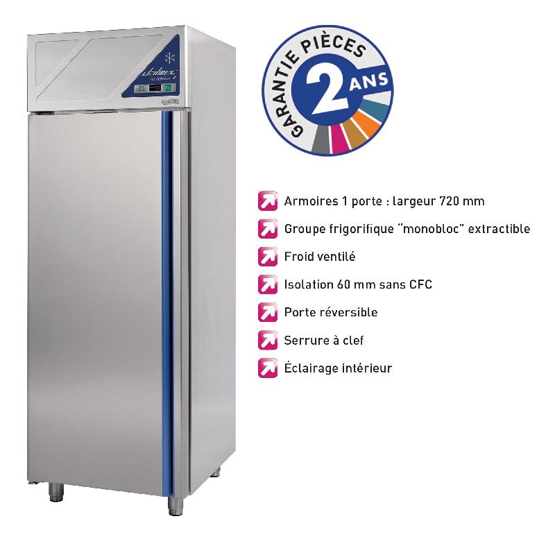 Armoire réfrigérée positive Dalmec DA700PV - 700L - groupe logé froid tropicalisé - porte vitrée ou pleine_0