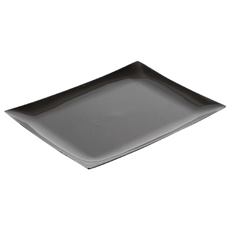 ASSIETTE PLATE 29.8X22.5 CM PS NOIR (VENDU PAR 12 LOTS DE 10)