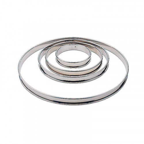 CERCLE À TARTE EN INOX MATFER 160 MM DE DIAMÈTRE