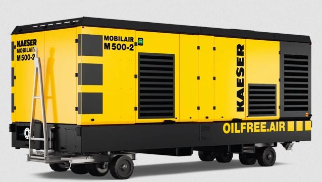 Compresseur mobile sans huile M500-2 - Débit jusqu'à 45,8 m³/min (1600 cfm) - Pression jusqu'à 10,3 bar_0