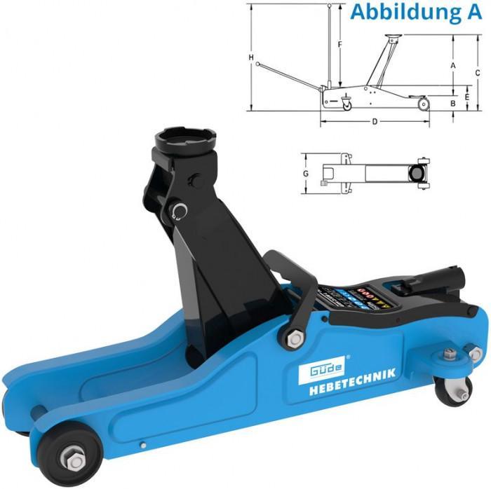 Cric rouleur 2 tonnes grh 2/330 l_0