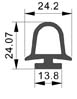 Joint porte isotherme pivotante n°1002 - Étanchéité et isolation pour chambre froide positive ou négative_0
