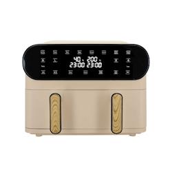 Menastyl - Friteuse A Air Chaud 11l Colorama Creme Double Cuve - 3256391040331_0