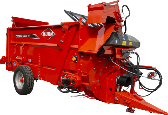 Pailleuse distributrice semi-portée Primor 5570 M - Kuhn - capacité 5,5 m3_0