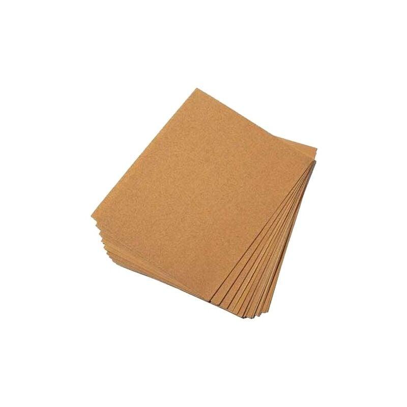 60pcs Papier Abrasif pour Ponceuse Triangulaire, 6 Trous Papier