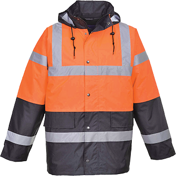 Parka HV bicolore orange S467 - XL - bandes réfléchissantes - coupe-vent et imperméable_0