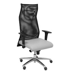 Piqueras y Crespo Fauteuil Sahuco Fauteuil Sahuco gris clair en simili cuir - gris multi-matériau 13SM840SP40B24APRP_0