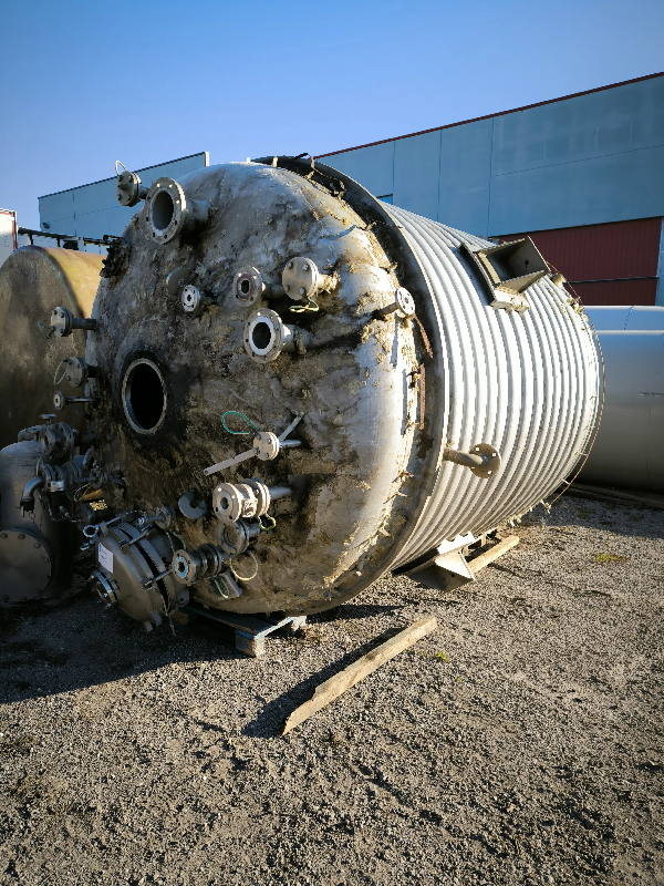 Réacteur bachiller en acier inoxydable 14100 litres avec demi-jambes - référence                        :                         c13555_0