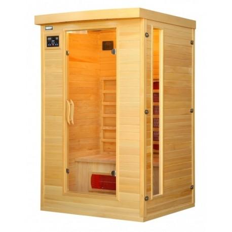 Sauna infrarouge 1 A 2 Pers 220V avec ioniseur d'air et lumotherapie Hecht_0